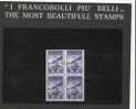 SAN MARINO 1943 CADUTA DEL FASCISMO L. 10 MNH QUARTINA - Nuevos