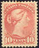 Canada #45a XF Mint Hinged 10c Dull Rose Victoria From 1888 - Nuovi