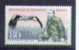 Germany. Berlin. Brehm, White Stork. MNH Stamp. SCV = 1.90 - Storks & Long-legged Wading Birds