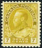 Canada #113 Mint Hinged 7c Yellow Ochre George V From 1912 - Nuevos