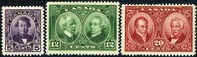 Canada #146-48 Mint Hinged Set From 1927 - Ungebraucht