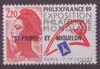 SAINT-PIERRE-ET-MIQUELON N°489** NEUF SANS CHARNIERE  PHILEXFRANCE 89 - Unused Stamps
