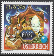 2002 Österreich Austria  Mi. 2376 **MNH  Europa: Zirkus - Ungebraucht