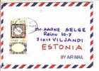 GOOD ISRAEL Postal Cover To ESTONIA 2004 - Good Stamped - Cartas & Documentos