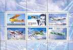 2006 RUSSIA Airplanes Of A.S.Yakovlev. Sheetlet Of 5v+label - Blocks & Kleinbögen