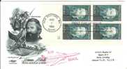 USA United States FDC 1984 Herman Melville, Author Writer Poet Novelist, Canceled In New Bedford - 1981-1990