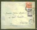 GRECE 1945 N° 506 & 512 Obl. S./lettre Entiére Censurée Pour Paris - Enteros Postales