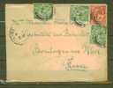 GRANDE BRETAGNE 1915 Usages Courants Lettre Entiére Pour La France - Briefe U. Dokumente