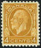 Canada #198 XF Mint Hinged 4c George V From 1932 - Nuovi