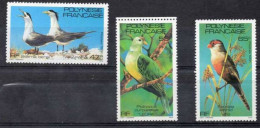 POLYNESIE Française :   Oiseaux : Sterna Bergii (Sterne Huppée), Ptilinopus Purpuratus (Ptilope Des Touamotou), Estrilda - Unused Stamps