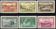 Canada #268-73 Mint Never Hinged Set From 1946 - Unused Stamps
