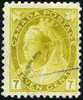 Canada #81 Used 7c Olive Yellow Victoria From 1902 - Used Stamps