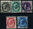 Canada #66-70 Used 1/2c-5c Victorias From 1897-98 - Used Stamps