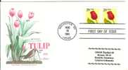 USA 1991 FDC Tulips Flora Tulip Flower Flowers - 1991-2000