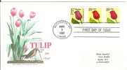 USA 1992 FDC Tulips Flora Tulip Flower Flowers - 1991-2000