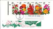 USA 1994 FDC Flora Flower Flowers Roses Lilt Gladiola Marigold Rose Zinnia - 1991-2000