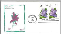 USA United States 1993 FDC Flora Flower Flowers Plants - 1991-2000