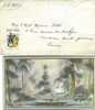 Letttre Et Carte  Merry Christmas Avec 3 Timbres Divers  Sauf Depart Et Obliteraion - Storia Postale