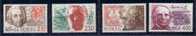 NORVEGE - 1986 - Norvégiens Célèbres - Yvert 910/913** - Unused Stamps