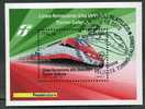 2010 Italia Foglietto Linea Ferroviaria Torino - Salerno Con Annullo Ufficiale F.D.C. Treni Trein - Blocks & Sheetlets