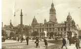 Britain United Kingdom - George Square, Glasgow - Old Real Photograph Postcard [P1713] - Lanarkshire / Glasgow