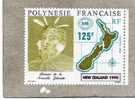 POLYNESIE Française : "Nouvelle-Zélande 1990" Expo Philatélique-  Maori, Carte, Logo - Unused Stamps