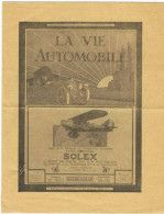 BULLETIN    Abonnement   LA VIE  AUTOMOBILE  ( Demande Specimen ) - Transporte