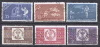 Rumänien; 1958; Michel 1750/6 O; 100 Jahre Rumänische Briefmarken; 6 Werte - Usati