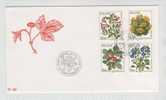 Iceland FDC Complete Set Of 4 Flowers 20-3-1985 With Cachet - FDC