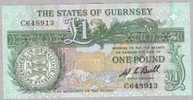 GUERNSEY 1 POUND (1980-89) UNC  NEUF  P 48a 48 A - Guernsey