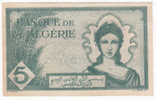 ALGERIA  5 Francs 1942  P 91 - Algerije