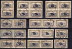 CONGO BELGE - OLD LOT VOB/COB # 70  MULTIPLE & CANCELS - Oblitérés