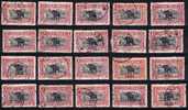 CONGO BELGE - OLD LOT VOB/COB # 91  CANCELS - Used Stamps