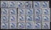 CONGO BELGE - OLD LOT  1923/25 CANCELS 4 SCANS - Used Stamps
