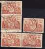 CONGO BELGE - OLD LOT  CANCELS  - 2 SCANS - Used Stamps