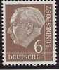 1954 Allem. Fed. Deutschland   Mi. 180 **MNH  6 Pf.  Bundespräsident Theodor Heuss - Ungebraucht