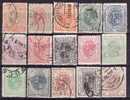 Roumanie 1893 -  Yv.no.99-113 Obliteres,serie Complete - Usado