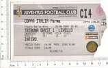 PO3407A  Biglietto JUVENTUS FOOTBALL CLUB - COPPA ITALIA - PARMA -  CALCIO - STADIO Delle ALPI - TORINO 2002 - Other & Unclassified