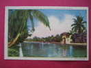 Miami Beach Fl    An Enchanting Spot On The Waters    Linen 1943 Cancel - Miami Beach