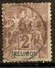 REUNION..1892.. PAIX ET COMMERCE..YVERT   N° :33...OBLITERE.*. - Used Stamps
