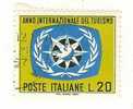 VARIETA', Rep. Italiana 1967: Anno Internazionale Del Tursmo, 20 Lire. VARIETA´: Centro Spostato - Errors And Curiosities