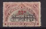 Belgisch Congo 1922 Nr 97 25 Op 10 Gedrukt - Used Stamps