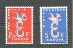 BELGIE  EUROPA ZEGELS  1958  ** - 1958