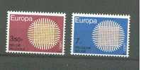 BELGIE  EUROPA ZEGELS  1970  ** - 1970