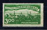 DR Württemberg 1920 Mi 281 Mng Dienstmarke Stutthart Abschiedsausgabe - Postfris
