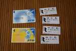 4 TICKET DE METRO ET BUS DE PARIS 2 DE MARSEILLE 1 SOLO COLLECTIVITés  1 AR  SOLO - Europa