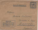 SVERIGE - MILITARBREV - FALTPOST - SVARSMARKE - 1940 - Yugoslavia - Militärmarken