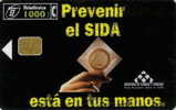 # SPAIN A5  Prevenir El Sida 1000 Orga 07.98 Tres Bon Etat - Otros & Sin Clasificación