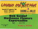 PO3430A Biglietto Concerto BOB GELDOF - HOTHOUSE FLOWERS - CAPERCAILLIE 1998 Stadio Perucca - Saint Vincent - Tickets De Concerts