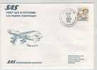 USA SAS First Flight B-747/combi Los Angeles - Copenhagen 13-3-1979 - Cartas & Documentos